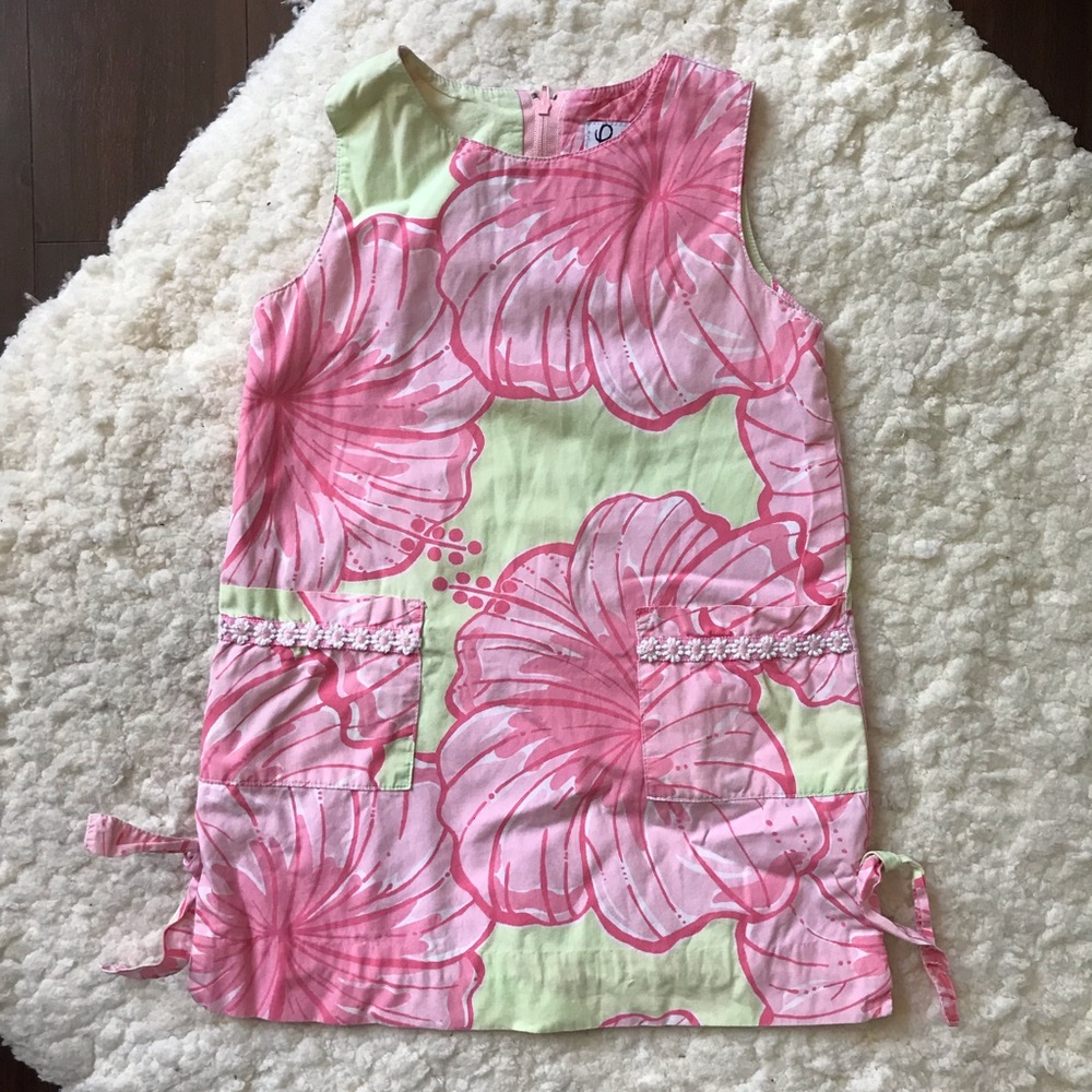 Lilly Pulitzer Shift Dress in Pink & Green